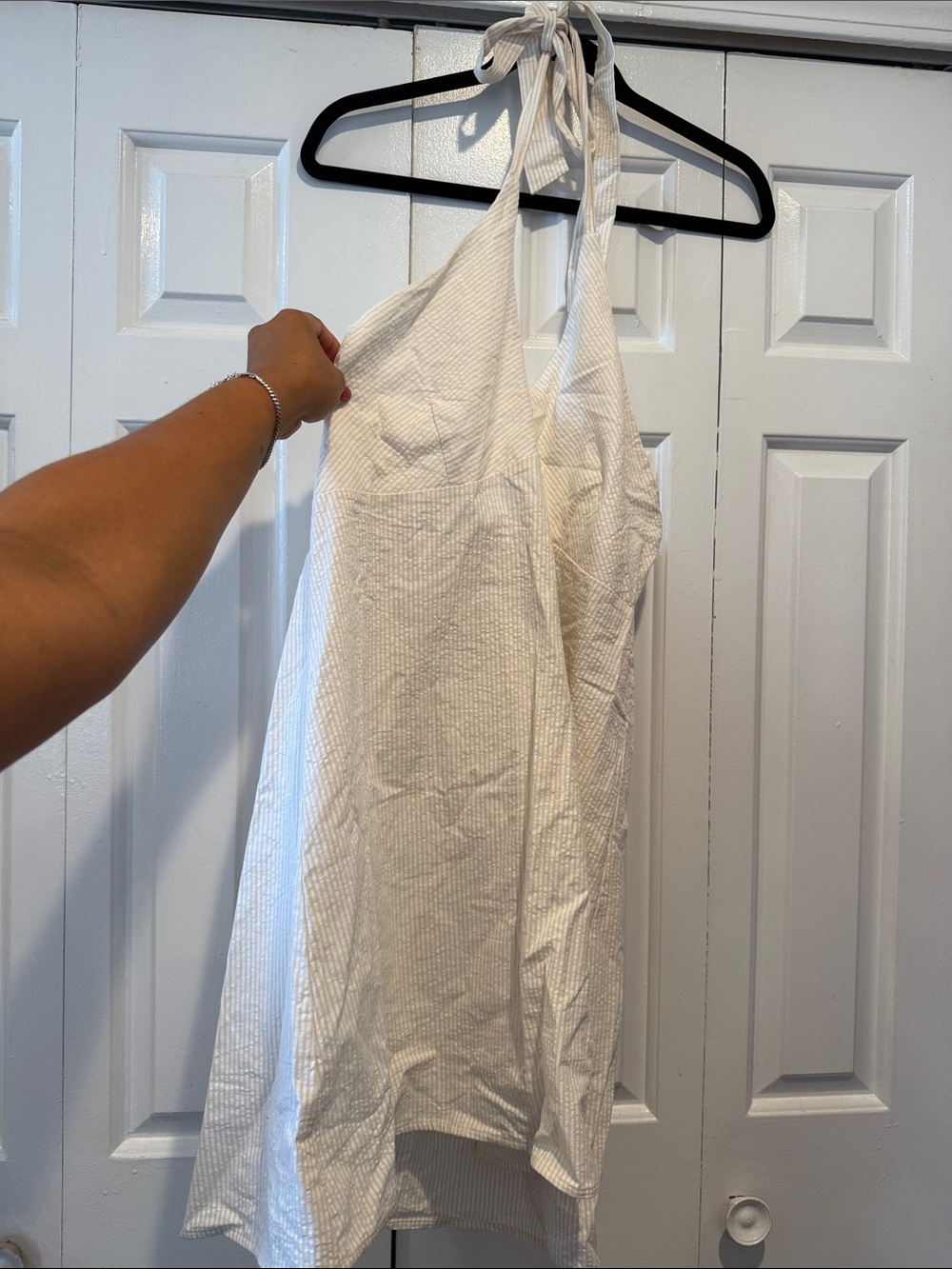 wild fable White Backless Halter Dress